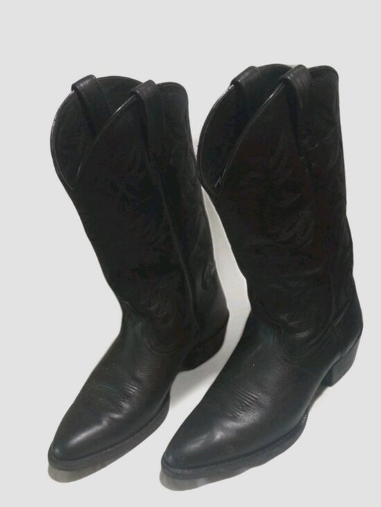 Ariat mens Size 13D Heritage R Toe Western Boots Style 10002218 black leather